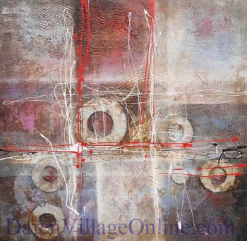 Abstract Line and circles 65